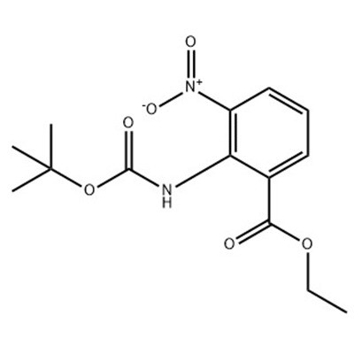 Ethyl 2-((tert-butoxycarbonyl)amino)-3-nitrobenzoate CAS#136285-65-9